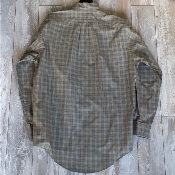 Lands’ End Brown Check Long Sleeve Shirt.1953 - Picture 3 of 4